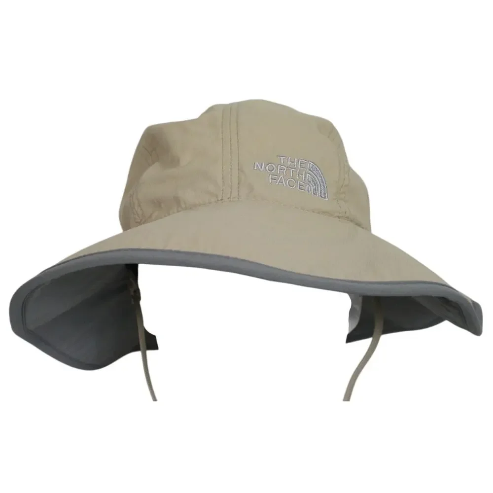 The North Face Sun Hat Adult Beige Wide Brim Boonie Hiking Fishing Cap